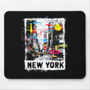 Alfombrilla De Ratón horizonte de nueva york punk grunge vintage retro