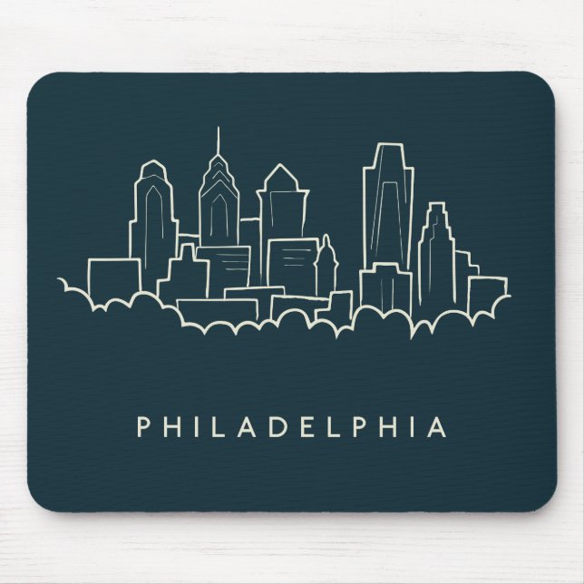 Alfombrilla De Ratón Horizonte de Philadelphia Pennsylvania (Frente)