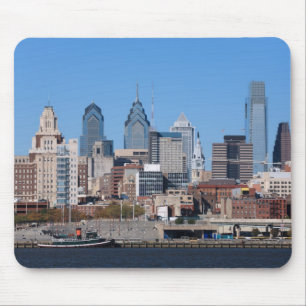 Alfombrilla De Ratón Horizonte de Philadelphia, visión media