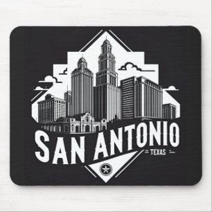 Alfombrilla De Ratón Horizonte de San Antonio Texas