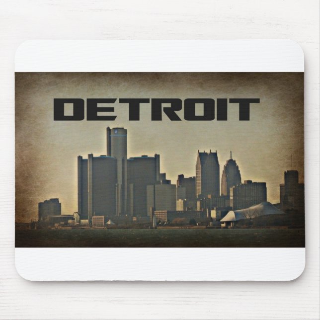 Alfombrilla De Ratón Horizonte Mousepad de Detroit (Frente)