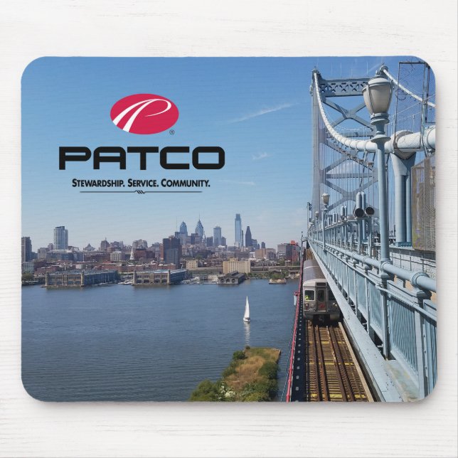Alfombrilla De Ratón Horizonte Mousepad de PATCO Philadelphia (Frente)