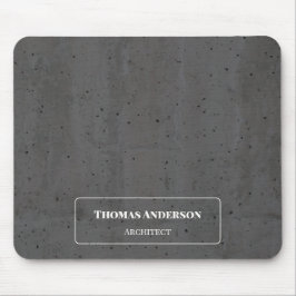 Alfombrilla De Ratón Hormigón Moderno Blanco y Gris Oscuro