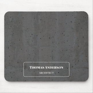 Alfombrilla De Ratón Hormigón Moderno Blanco y Gris Oscuro