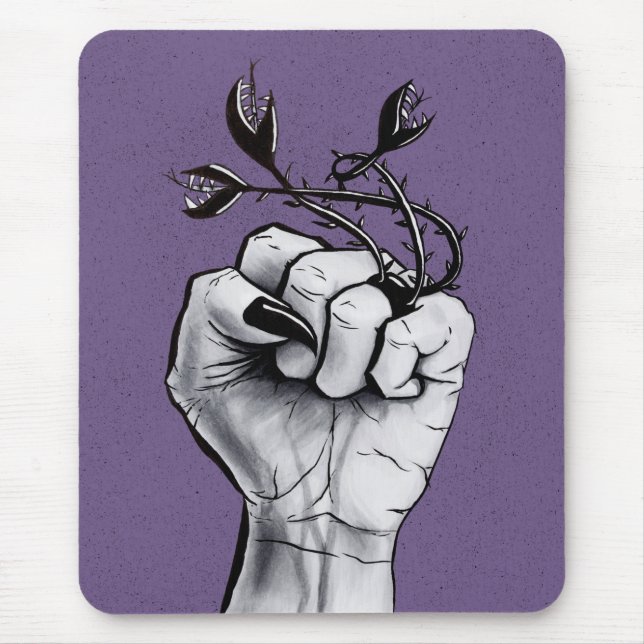 Alfombrilla De Ratón Horror arte Black Magic Ring Hand Dark Fantasy (Frente)