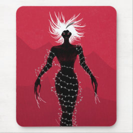 Alfombrilla De Ratón Horror gótica macabra mujer demon trepidante