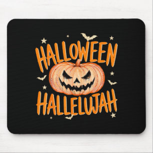 Alfombrilla De Ratón Horror Hallelujah Calabaza Para Hombres Mujeres Ni