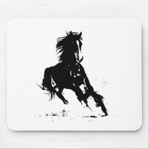 Alfombrilla De Ratón Horse Silhouette