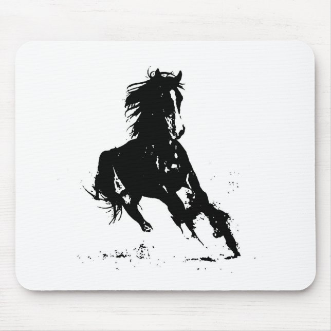 Alfombrilla De Ratón Horse Silhouette (Frente)