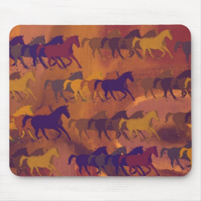 Alfombrilla De Ratón horses farm pattern (Frente)