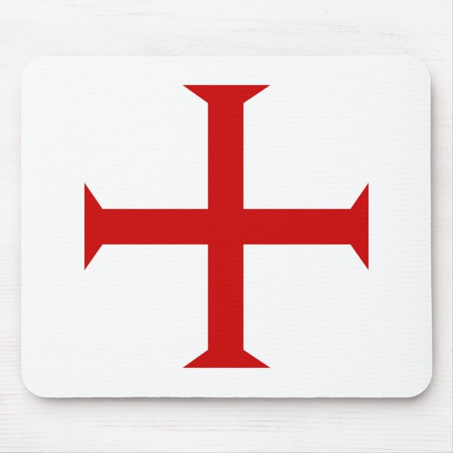 Alfombrilla De Ratón hospitall teutónico templar de Malta de la Cruz (Frente)