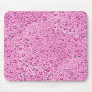 Alfombrilla De Ratón Hot pink water droplets
