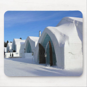 Alfombrilla De Ratón Hotel de Glace, Quebec, Canadá