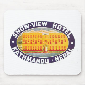 Alfombrilla De Ratón Hotel Kathmandu Nepal con vistas a la nieve