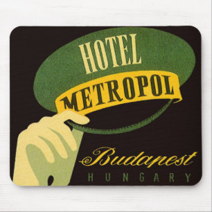 Alfombrilla De Ratón Hotel Metropol Budapest Hungría Sombrero de botone
