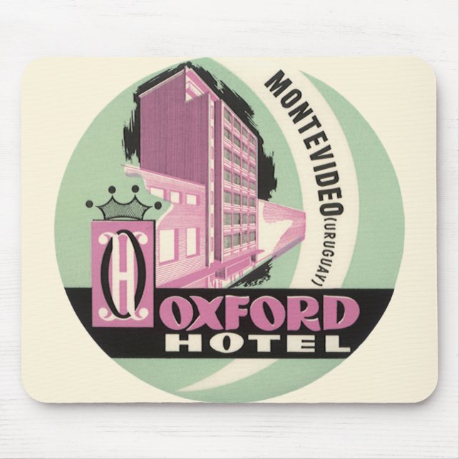 Alfombrilla De Ratón Hotel Oxford, Montevideo, Uruguay, Viajes de Vinta (Frente)