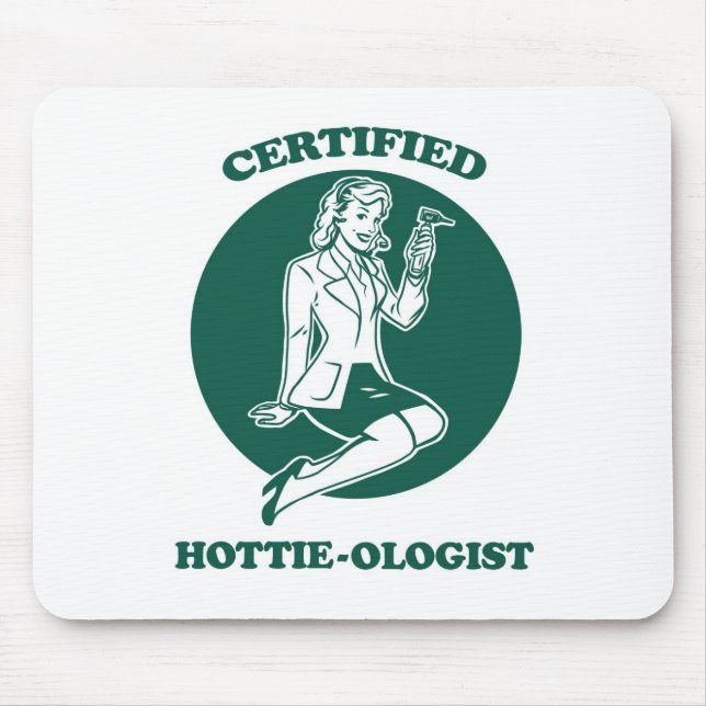 Alfombrilla De Ratón Hottie-ologist certificado (Frente)