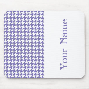 Alfombrilla De Ratón Houndstoth Purple Modern con nombre