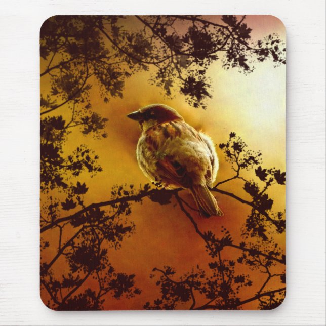 Alfombrilla De Ratón House Sparrow Mousepad (Frente)