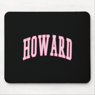 Alfombrilla De Ratón Howard Vintage Preppy Varsity Pink Sports