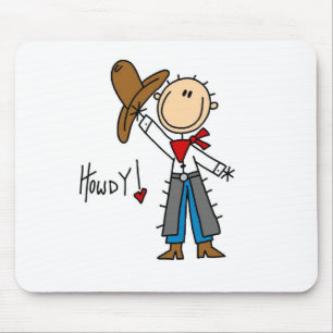 Alfombrilla De Ratón ¡Howdy! Figura Mousepad del palillo del vaquero