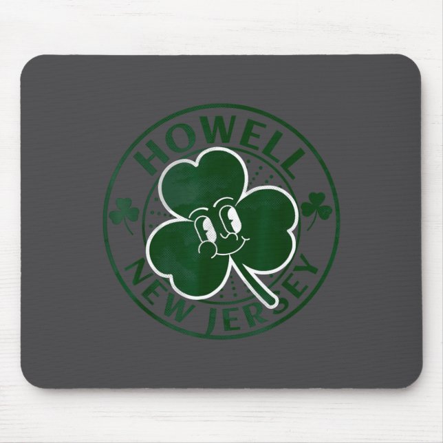 Alfombrilla De Ratón Howell New Jersey Irish Shamrock Nj Retro Souvenir (Frente)