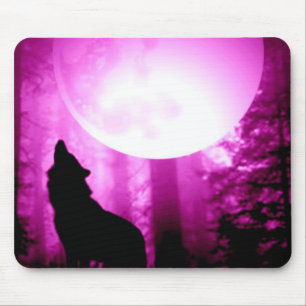 Alfombrilla De Ratón Howling Wolf