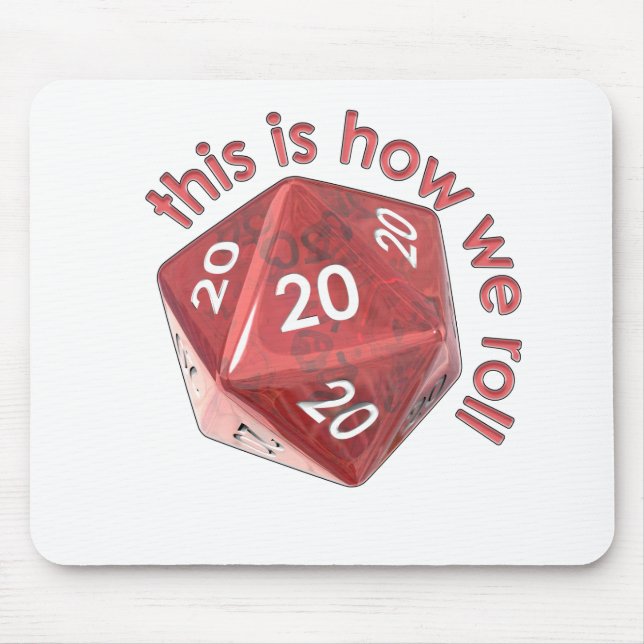Alfombrilla De Ratón HowWeRoll20s (Frente)