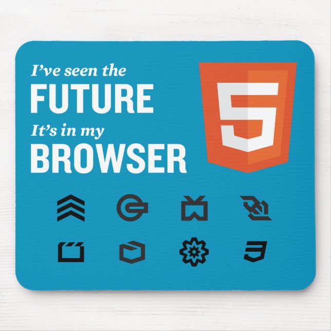Alfombrilla De Ratón HTML5 Mousepad (Frente)