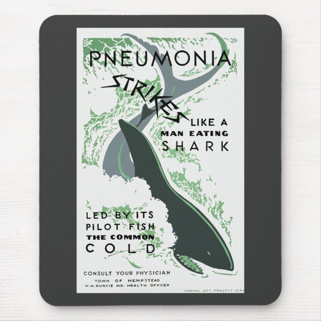 Alfombrilla De Ratón Huelgas de la pulmonía (Frente)
