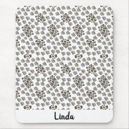 Alfombrilla De Ratón huella animal elegante