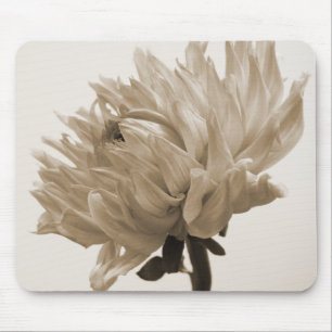 Alfombrilla De Ratón huella dahlia sepia