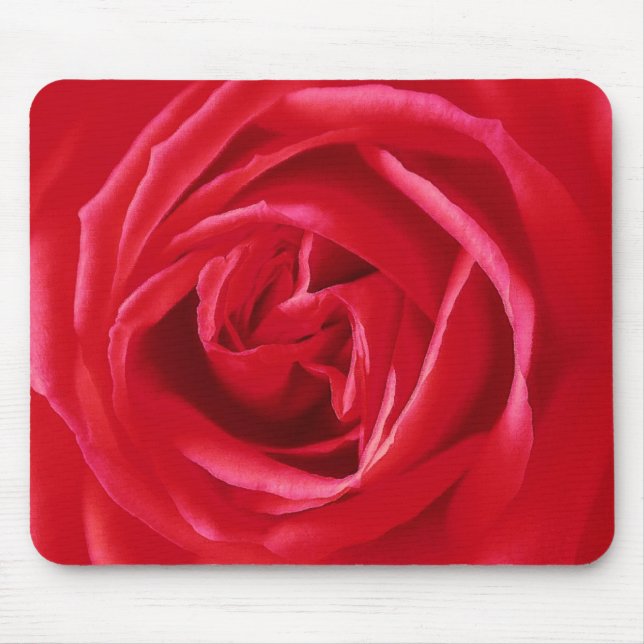 Alfombrilla De Ratón Huella rosa roja (Frente)