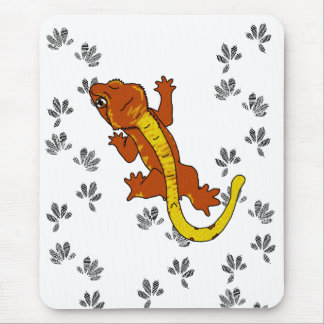 Alfombrilla De Ratón Huellas anaranjadas de Crestie (mousepad)
