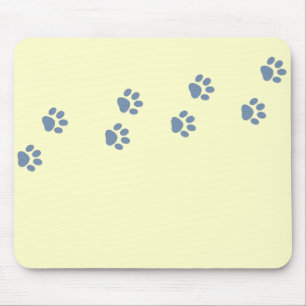 Alfombrilla De Ratón Huellas de gatos de perro de los mascotas