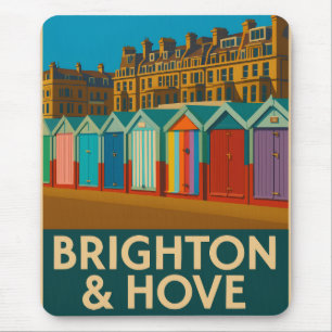 Alfombrilla De Ratón Huertas Brighton Beach - Colorida Impresión coster
