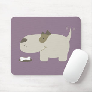 Alfombrilla De Ratón Hueso de perro de dibujos animados lindo