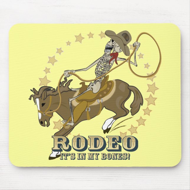 Alfombrilla De Ratón Huesos rodeo (Frente)