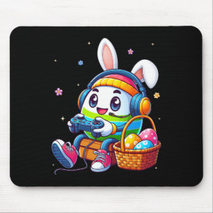 Alfombrilla De Ratón Huevo de Pascua Jugando Videojuego Para Hombres Ju