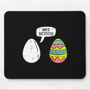 Alfombrilla De Ratón Huevos de Pascua Bonitos Tatuajes Divertidos Cazad