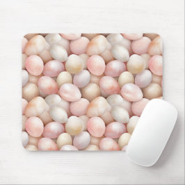 Alfombrilla De Ratón Huevos de Pascua de Color Rosa Melocotón