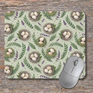 Alfombrilla De Ratón Huevos de Pascua Verde Simple Salvia Nido Lavanda