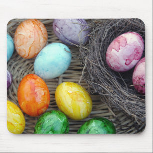 Alfombrilla De Ratón Huevos pintados en vacaciones de Pascua