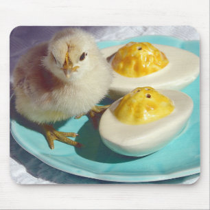 Alfombrilla De Ratón Huevos vilidos y polluelo