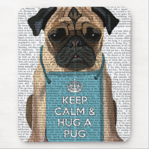 Alfombrilla De Ratón Hug a Pug