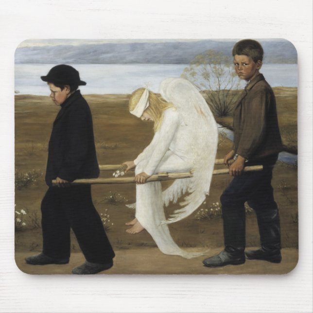 Alfombrilla De Ratón Hugo Simberg - el ángel herido (Frente)