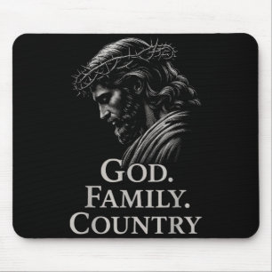 Alfombrilla De Ratón Hugvyn Dios Familia País Jesús Fe Cristiana Mi