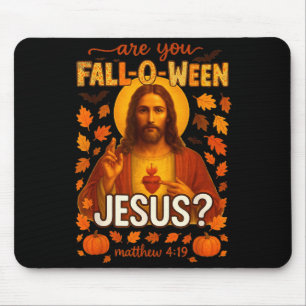 Alfombrilla De Ratón Hugvyn Halloween ¿Eres Fall-o-ween Jesucristo