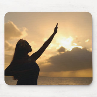 Alfombrilla De Ratón Hula en la playa hawaiana