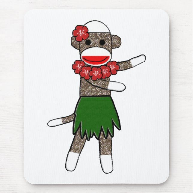 Alfombrilla De Ratón Hula Sockmonkey - Mousepad (Frente)